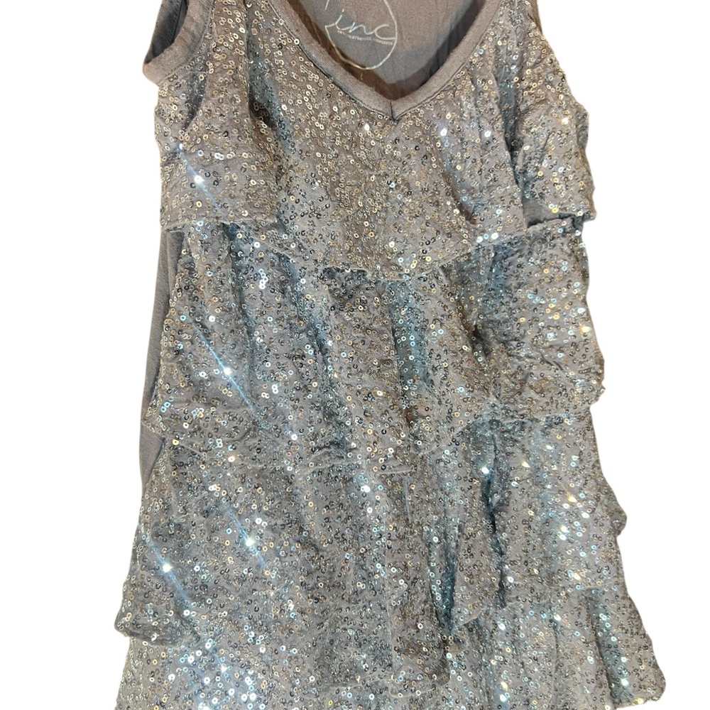 Vintage Y2K Silver Sequin Disco Rave Cami - Picture 5 of 13